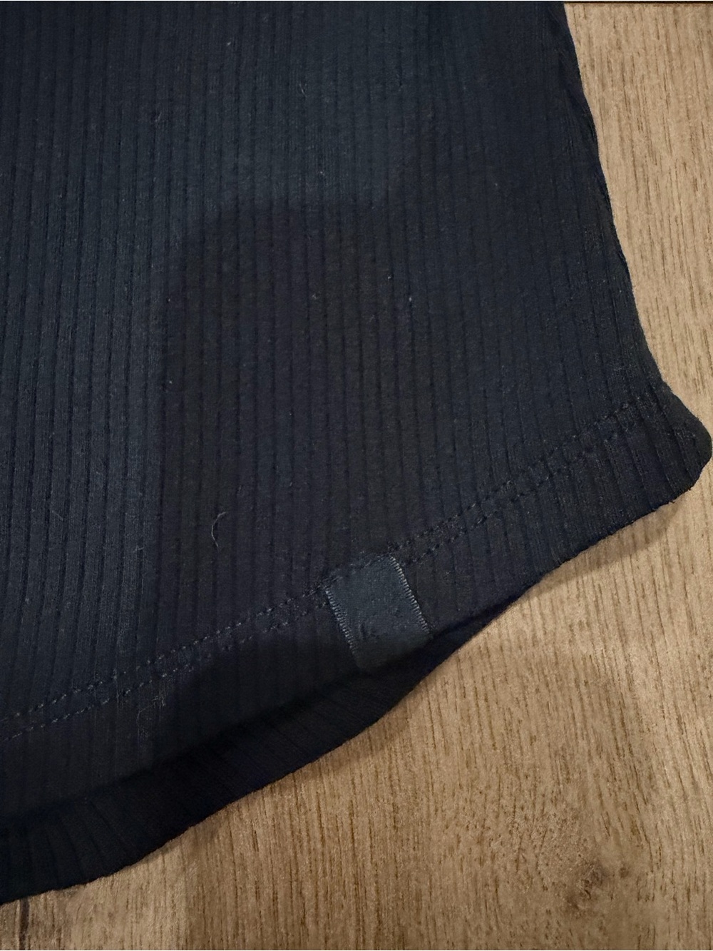 Fabletics Black Ribbed Racerback Tank - Picture 4 of 4